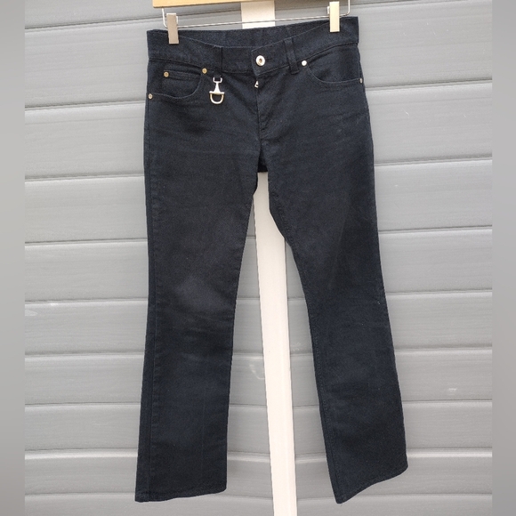 GUCCI Women's Black Denim Jeans Pants Size 38 Made in ITALY - Picture 1 of 12